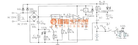 Ni-Cd battery automatic charger and discharger circuit