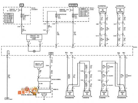SHANGHAI GM Chevrolet（Epica）saloon car radio/sound system circuit diagram(one)
