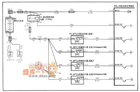 SHANGHAI GM BUICK（Royaum）saloon car 3.6L engine circuit diagram(three)