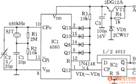 50Hz high-precision time base circuit