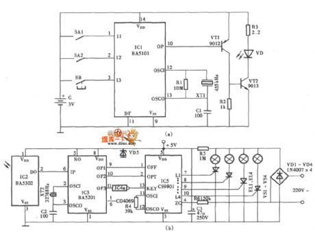 remote control circuit for toy car