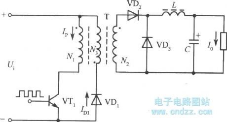 Single end positive energize converter type converting circuit