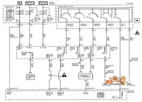 Shanghai GM Cadillac CTS car automatic transmission circuit diagram(2)