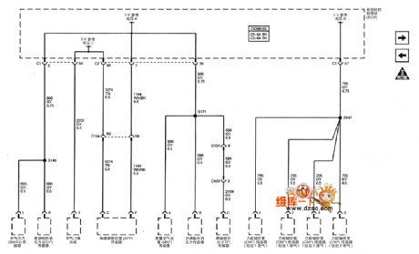 Shanghai GM Cadillac CTS car 3.6 L motor circuit diagram(11)