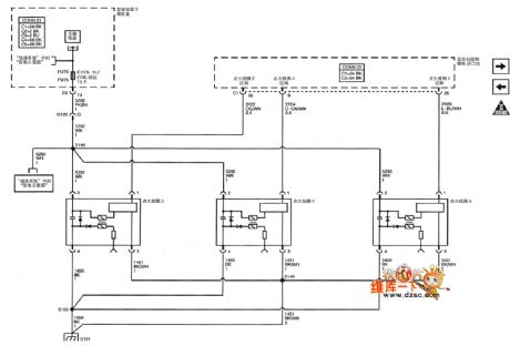 Shanghai GM Cadillac CTS car 3.6 L motor circuit diagram(9)