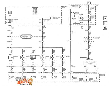 Shanghai GM Cadillac CTS car 3.6 L motor circuit diagram(5)