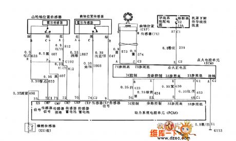 Engine control circuit diagram