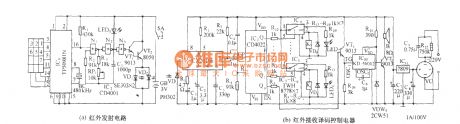 Pulse dialing infrared seven-way remote power switch circuit diagram