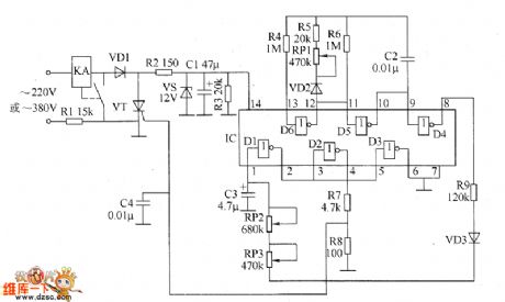 Time relay circuit diagram 1