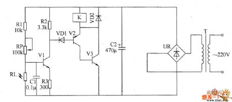 Optical safety switch circuit diagram
