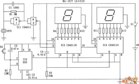 Electronic pulse tester circuit
