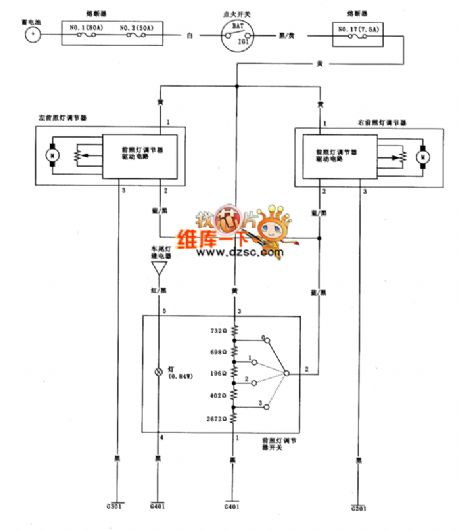 Guangzhou FIT headlamp regulator circuit diagram