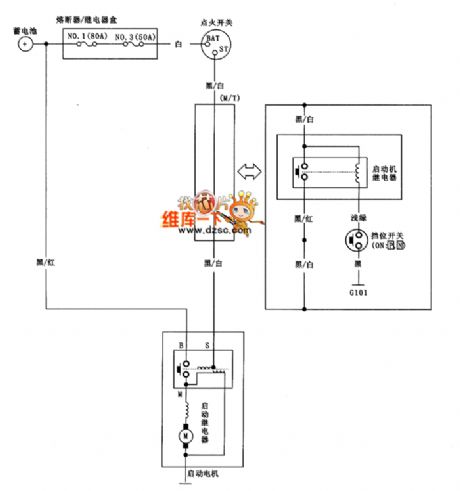 Guangzhou FIT starting system circuit diagram