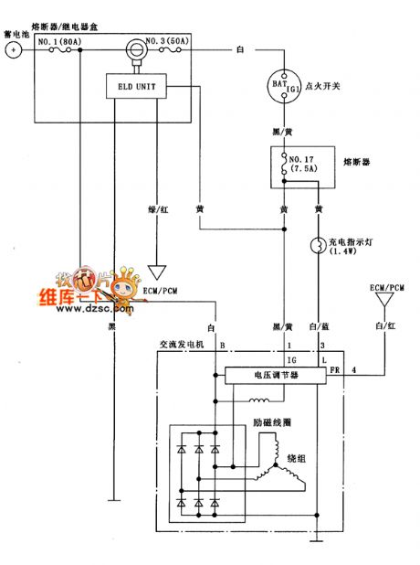 Guangzhou FIT charging system circuit diagram