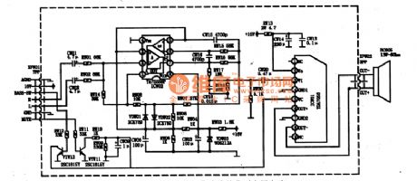 TDA7056 integrated block typical application circuit