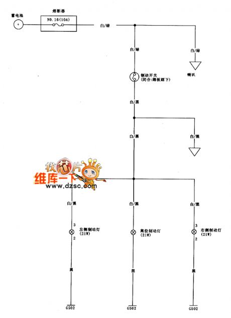 Guangzhou FIT brake light circuit diagram