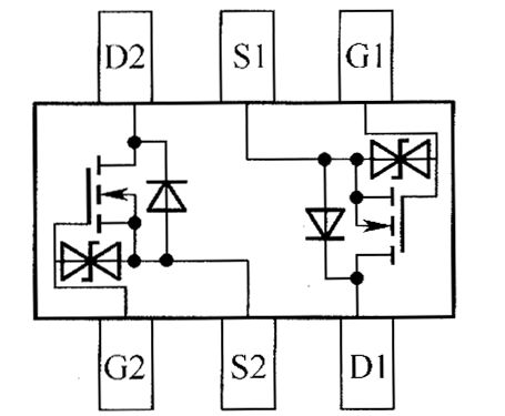 DMN5010VAK Internal Circuit