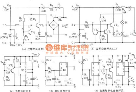3 Light-operated Silicon-controlled Zero Passed Switch Circuit