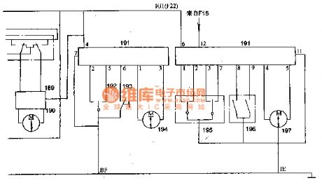 Toyota Land Cruiser 70 light off-road vehicle moon roof and sun roof circuit diagram