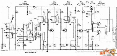Dujiang brand 802 type radio principle circuit