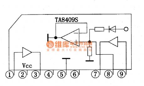 TA8409S motor driving integrated circuit