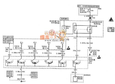 Buick Century car motor circuit diagram(10)