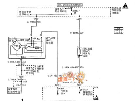 Buick Century car motor circuit diagram(7)