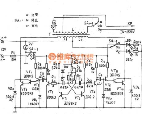 TJ-3-100 emergency power supply circuit diagram