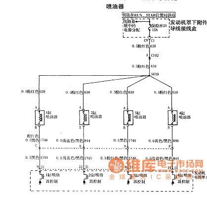 The 2.0L motor circuit diagram 12 of Shanghai GM Regal car