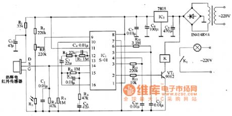 The infrared lamp controller circuit