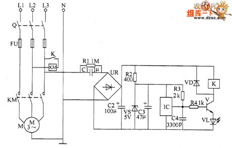 Electric sewing machine no-load economizer circuit diagram 1
