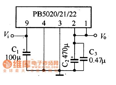 PB5020/21/22 typical application circuit