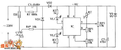 Bean sprout machine thermostat controller circuit diagram