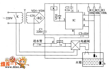 Agricultural automatic water valve circuit diagram 2