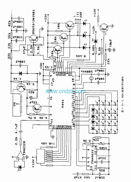 M491 （TV）infrared remote control receiving microprocessor