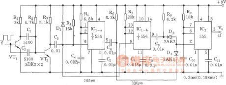 The 4-time frequency multiply circuit (555)