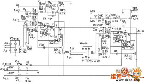 The KJT1 adjustment control board circuit principle diagram