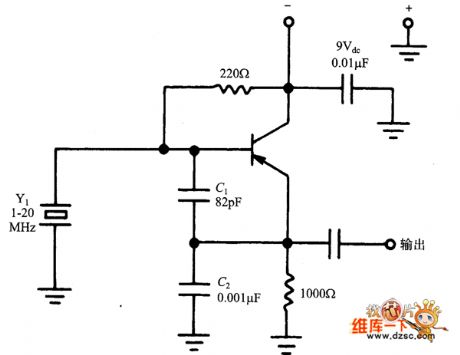 Crystal Portsmout oscillator circuit