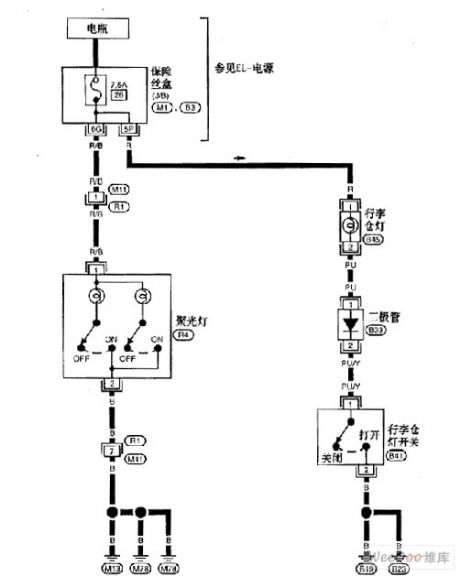 Nissan A32-EL lighting circuit 2