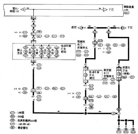 Nissan A32-EL interior light circuit 6
