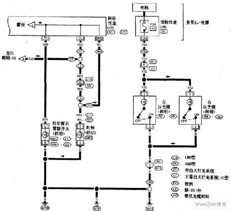 Nissan A32-EL interior light circuit 8