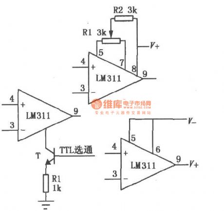 LM111, LM211, LM311 single voltage comparator