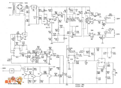 the circuit of the temperature and humidity automatic controller (2)
