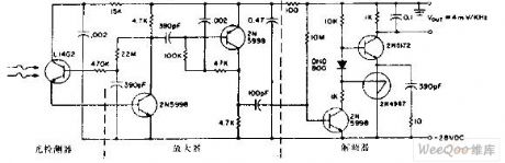 Receiver circuit used with the 50kHz FM transmitter