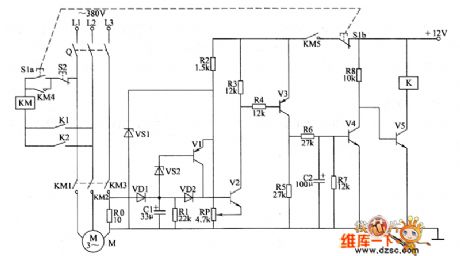 the circuit of the multifunctional protector for electric motor(3)