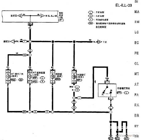 Nissan A32-EL lighting circuit 3