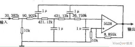 Bart woz fourth-stage active low-pass filter circuit