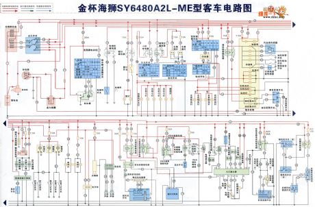 The Jinbei-Sea lion SY6480A2L-ME bus circuit