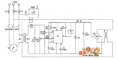 the circuit of the multifunctional protector for electric motor(2)