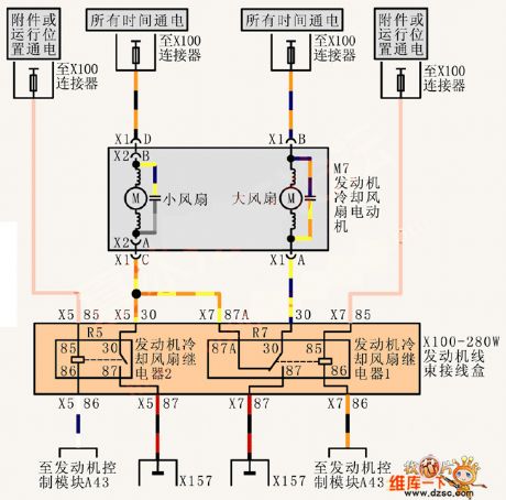 Shanghai Buick Royaum V63.6L car air conditioning system circuit diagram(3)